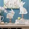 Glitzhome&#xAE; 12.5&#x22; Easter Wooden Bunny Table D&#xE9;cor Set